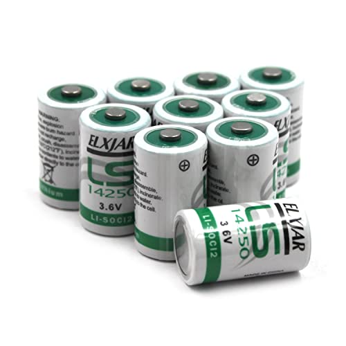 Paquete de 10 pilas lithium 3.6V 1/2AA LS14250 miniatura 1