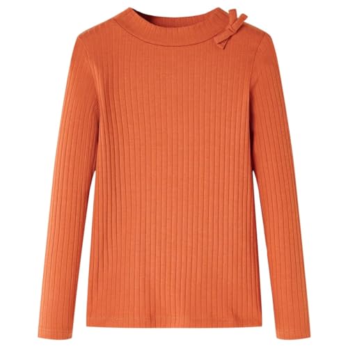 Camiseta Infantil de Manga Larga Jersey Ropa de Niños Naranja