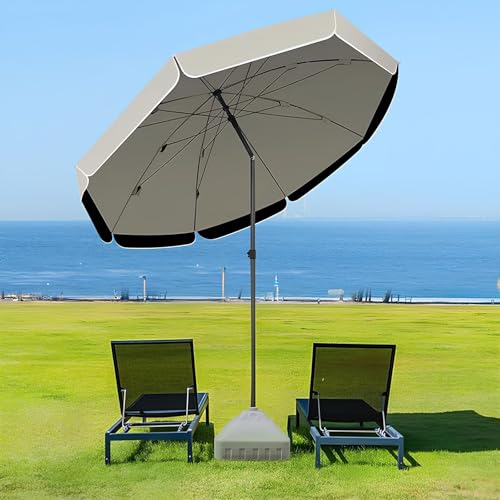 Parasol de plage inclinable pour bloquer le soleil mobile dans le jardin