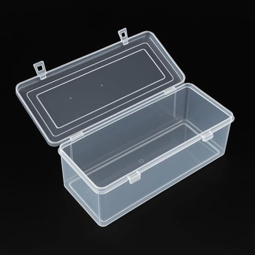Image of Multipurpose Stylish Plastic Rectangular Bangle Organizer Small Storage Container Combo Transparent Boxes for Jewellery /Medicines /Stationery /Cosmetics (Pack of 5)