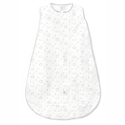 Image of SwaddleDesigns Muslin zzZipMe Sleeping Sack, for Baby Boy and Girl, Wearable Blanket with 2-Way Zipper