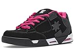 DC Shoes Womens Command Trainer/Skate Shoe Black/Black/Pink Size UK 5