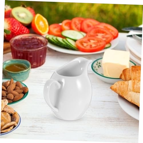 Pichet en céramique blanc Garneck pour le service du café