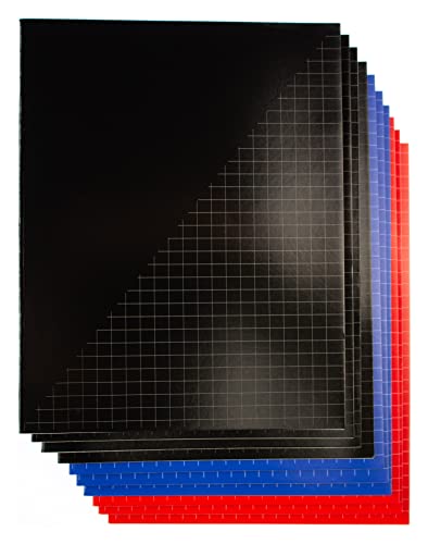 Kangaro Exercise Books A5 Squared 10 mm 80 Sheets Assorted Pack of 10, Zwart/blue/rood - Image 2