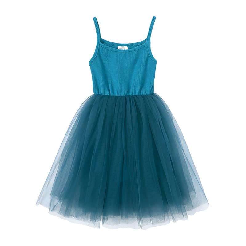 TMOYJPX Vestido Niña Verano Tirantes Algodón 9-24 Meses 2-8 años Vestido Niña Tul Causual Ceremonia