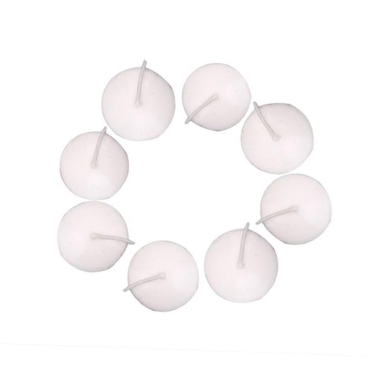 HOLIDYOYO 10pcs Unscented White Floating Candles Burning Decorative Discs for Weddings Events and Christmas Hours Paraffin Wax