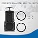 GLOBIZ Standard 3 Inches RV Waste Valve with Plastic Handle,RV Gate Valve Compatible with Most Brands of Sewer System Body Plastic Molded UV-Resistant(1Pack),Black (8023)