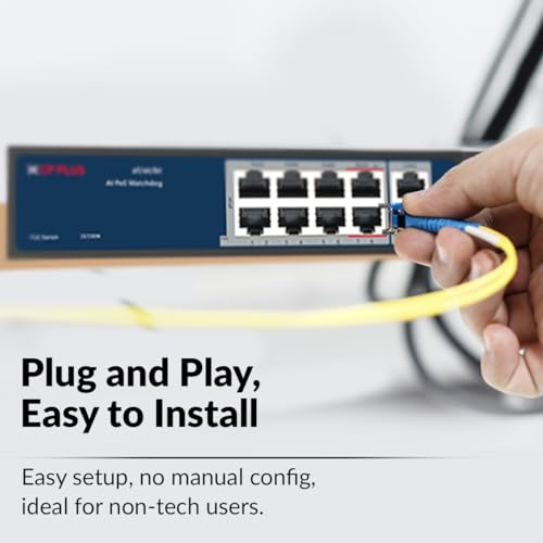 Add CP PLUS 8 Port PoE + 2 Uplink Port CP-ANW-HPU8H2-N12 PoE Switch - Image 6