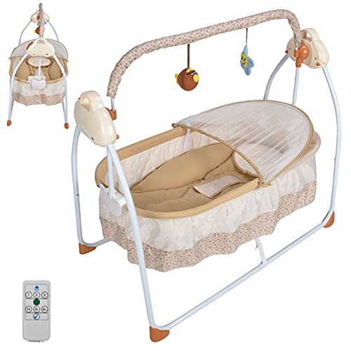 Columpio El&eacute;ctrico para Beb&eacute;s, Cuna para Beb&eacute;s, Cuna, Hamaca, Cuna para Beb&eacute;s USB con...