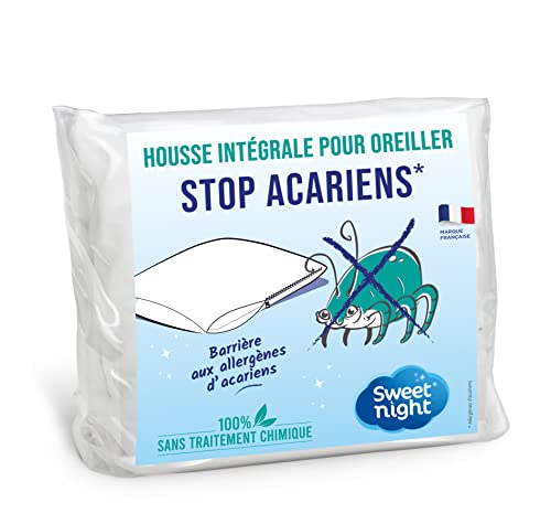 SWEET NIGHT - Kissenbezug 65x65 cm | Milbenschutz und Bettwanzenschutz | Rundumbezug für Kopfkissen mit Reißverschluss | ohne chemische Behandlung