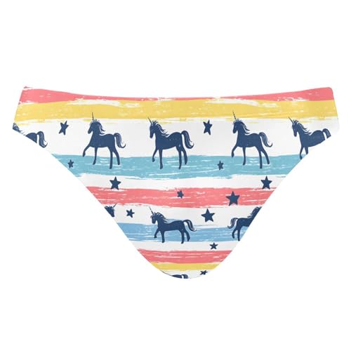 Rainbow Unicorn Cute Swim Briefs for Men Swimsuit Bikini Swimwear S B0403672