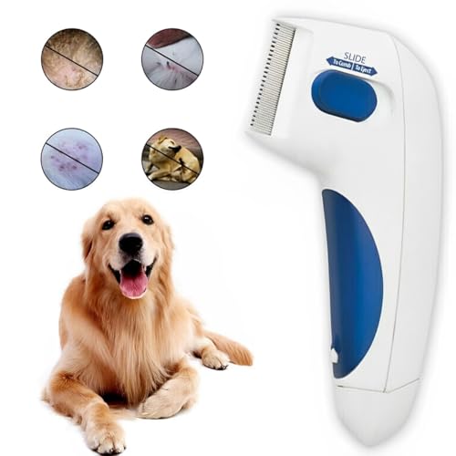 Pente Elétrico Antipulgas para Cães Gatos Outros Animais Pet - Cachorro Remove Pulgas Lêndeas e Piol