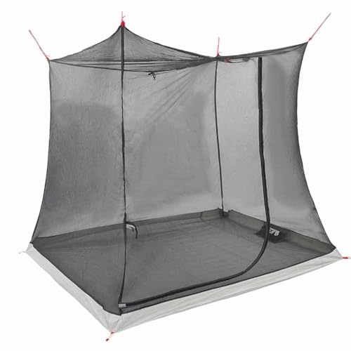 vidaXL Innenzelt Schwarz 208 x 140 x 175 cm Netz, Fortschrittliches, modernes Zelt, leicht, atmungsaktive Mesh, Simple Montage für Abenteuer in der Natur