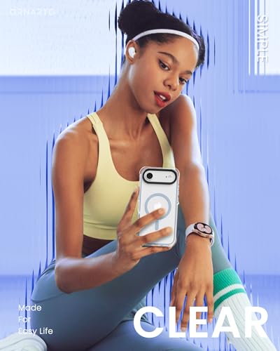 ORNARTO for iPhone Air Case Clear, Fit for MagSafe, Light Blue - image 5