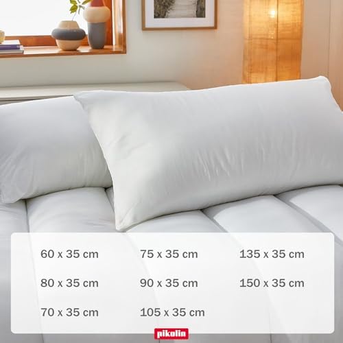 Miniatura 5 de PIKOLIN Pack 2 Almohadas Hotel Viscoelásticas 60cm Doble Funda | Pack 2 unidades | Memory Foam viscoelástico | Firmeza alta 11cm | Doble funda cremallera | Oeko-Tex