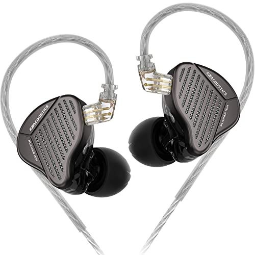 Écouteurs intra-auriculaires hifi KZ PR1 de salon à grands pilotes planaires audiophile gris