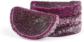 TwistedTreatz Fruit Slices Candy – Juicy, Soft, Sugar-Coated Jelly – Made in USA – Vegan, Gluten-Free, Allergen-Free – 4oz Sampler / 8oz / 1 lb / 2 lb Mylar Bag – Old-Fashioned Gourmet Fruit Candy (4oz Sampler, Grape)