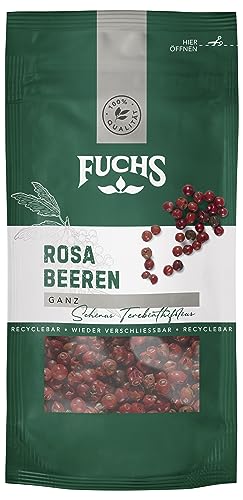 Fuchs Gewürze - Rosa Beeren im wiederverschließbaren recyclebaren Beutel - aus natürlichen Zutaten - 15 g