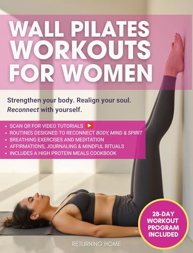 Wall Pilates Workouts for Women: 28‑Day Mindful Movement Program with
