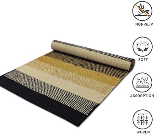 Image of Eco-Friendly Cotton Rug - 2x5 ft Runner for Compact Spaces, Designed for Comfort and Everyday Use