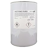 SIMPLETEK - Acetone per Rimozione Pulizia Smalto Unghie Puro Vernici Macchie Grasso 5000 ml