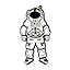 Astronaut Nickel Plated