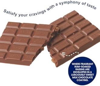 ROYCE' (ロイズ) Bar Chocolate Raisin Rum 125 Grams (x 1)