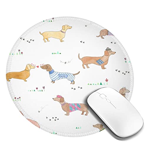 Tapis de souris teckel au design imprimé soigné pour ordinateur - 2