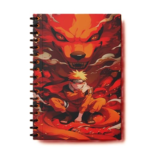 Image of Naruto Wiro Journal Notebook | 80 gsm Paper With 350GSM Hard Cover | Unruled | Pages - 160 | A5 Size | Wiro Binding | Versatile for School, Home & Office