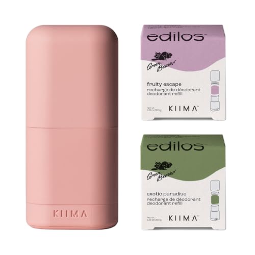 10 Best Refillable Deodorants That Are Eco-Friendly and Effective 1 KIIMA Refillable Deodorant Fruity Starter Kit