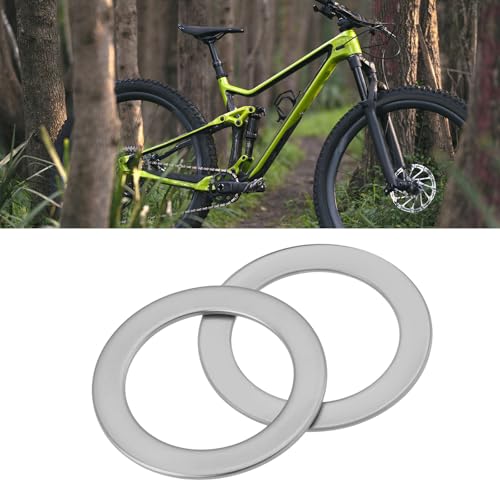 ECSiNG Pedal-Abstandshalter für Fahrräder, 304 Edelstahl, Unterlegscheibe, 14 x 20 x 0,5 mm, für Fahrrad, Mountainbike, 20 Stück