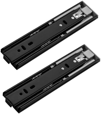 Push to Open Full Extension Drawer Slides, 100LBS Load Capacity, Side Mount Handleless Touch Open Mechanism for Smooth Cabinet Organization