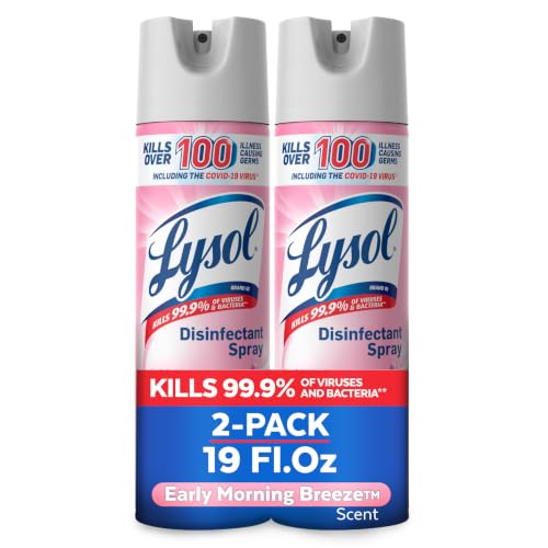 Lysol Disinfectant Spray, Household Cleaning Supplies, Disinfecting Multi-Purpose Room Spray...
