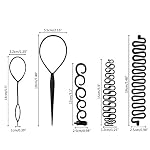 20Pcs Ponytail and Braiding Tool Set for Women's Hair Styling Accessories - Image 2