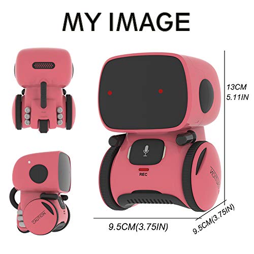 YINGTESI Robot Toys for Girls,Educational Stem Robotics Toys for Kids,Sing,Dance,Repeating, Speech Recognition and Voice Recording,Gift for Kids Age 3+ …