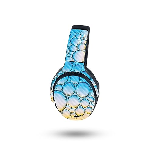 Image of MightySkins Carbon Fiber Skin Compatible with Skullcandy Crusher ANC 2 - Sunrise Bubbles | Protective, Durable Textured Carbon Fiber Finish | Easy to Apply