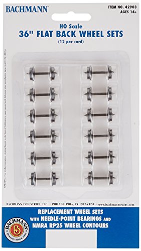 Roues Flat Back Bachmann Trains en métal pour un roulement fluide HO