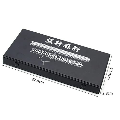 Juego de Mahjong, 144 fichas miniatura, dados incluidos miniatura 2
