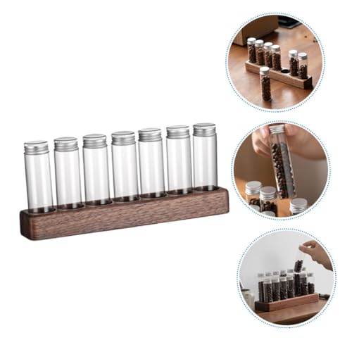 Tubos de vidrio para almacenamiento de café Zerodeko con base miniatura 3