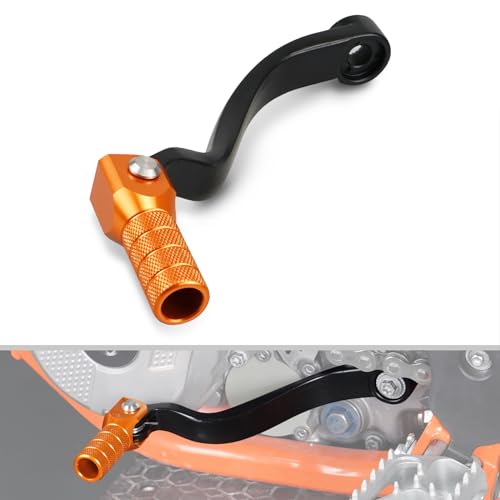 NICECNC Leva del cambio arancione Billet Compatible with 125 SX/EXC 2001-15,150 SX/XC 2009-15,200 EXC 2001-16,200 XC/XCW 2006-15,250 EXCF/XCFW 2009-11,250 SX/EXC/XCW 2017-19, vedi montaggio