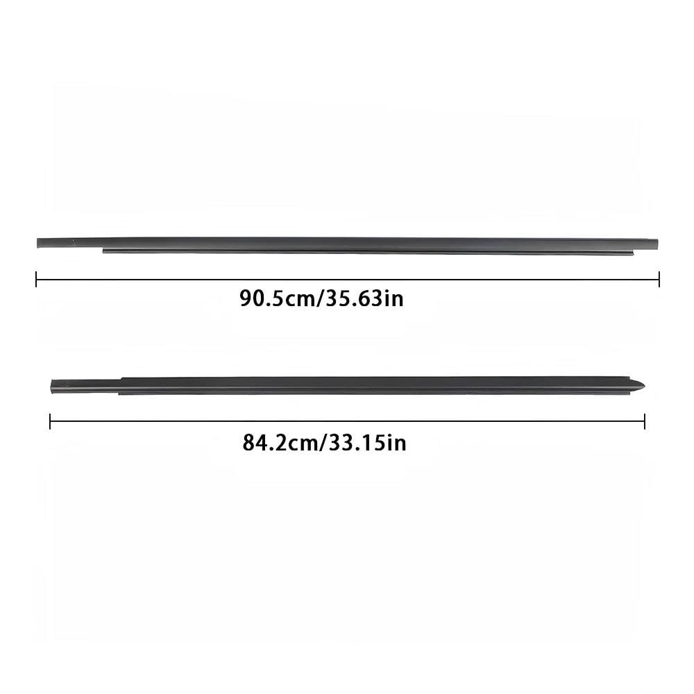 Guarnizione per portiera auto 4 Pezzi Guarnizione In Gomma Finestrini Esterni Pressione Impermeabile Per Dodge Per Ram 1500 2500 3500 4500 5500 2009-2021 Striscia Protettiva Vetri Vetro