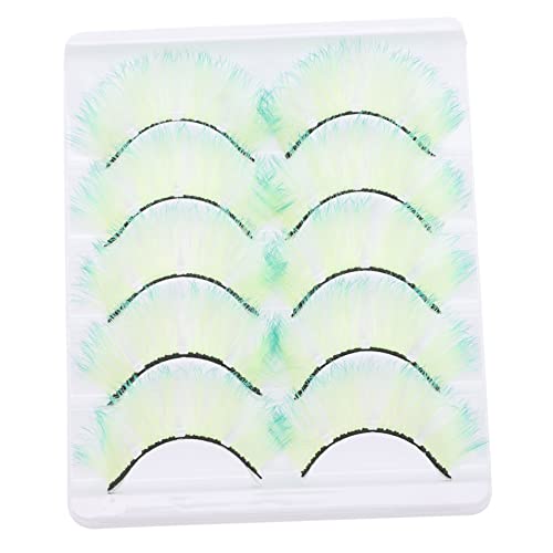 KESYOO 5組 まつげエクステ用品 fake eyelashes extension 蛍光まつげエクステ つけまつげふわふわ 補う 女性のためのつけまつげ つけまつげナチュラルルック