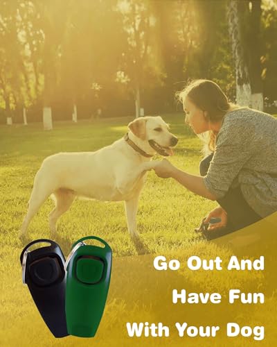 TODREMOU Hundepfeife Rütter Rückruf-Hundepfeifen Hochfrequenz Klicker Hundeklicker Set Clicker Hundetraining Clickertraining