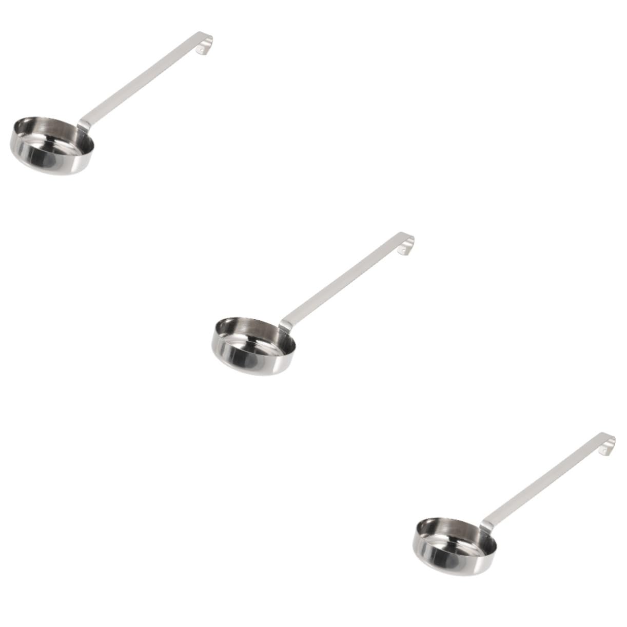 Cuillère à sauce à pizza en acier inoxydable OUNONA - Lot de 3 pièces