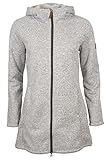 Elkline Damen Fleecemantel Morning Dew mit weichem und warmen Fleece innen und meliertem Strick außen
