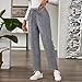 ovticza Womens Corduroy Pants Plus Size Elastic High Waist Straight Leg Fashion Womens Trousers 2026 Fall Winter Solid Color Trouser Long Length Tall Dressy Casual Cotton Pants with Pockets Gray M