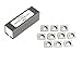 OSCARBIDE Byrd Shelix Carbide Inserts Replacement Cutters (15x15x2.5mm R100-81°) 15mm Square Carbide Cutters with 4
