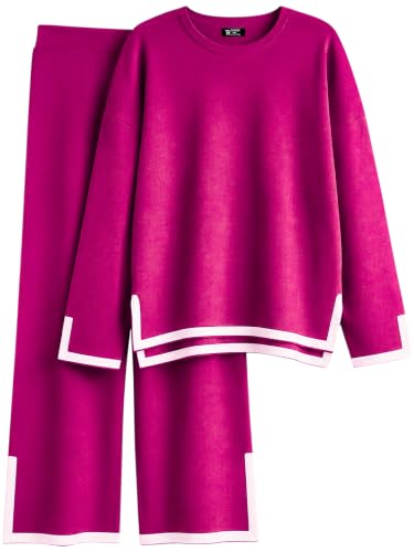 Image of TYSORT Women's Winter Woolen Sweater with Pajama | Warm Winter Wear Cord Set | Woolen Tracksuit Loungewear Set