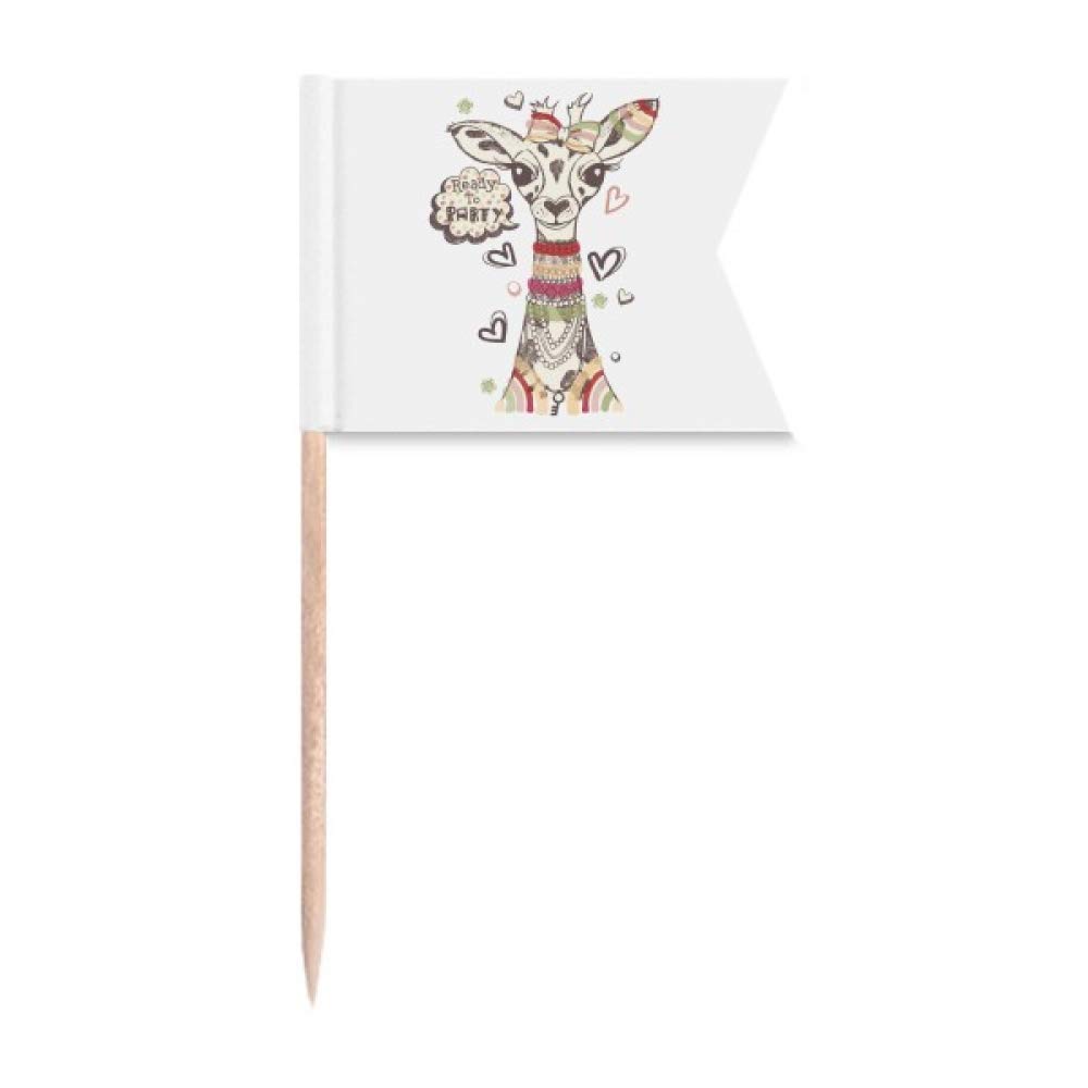 Girafe BD animal colorée gâteau de fête déco et plaque de fromage originale