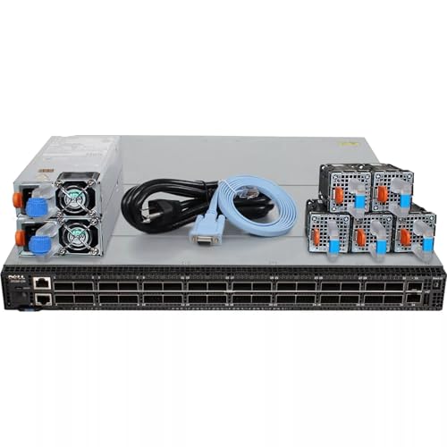 Z9100-ON 32P 100GbE QSFP28 2P SFP+ RA Managed Stackable Switch w/ Rail Kit & Dual PSU (Renewed)